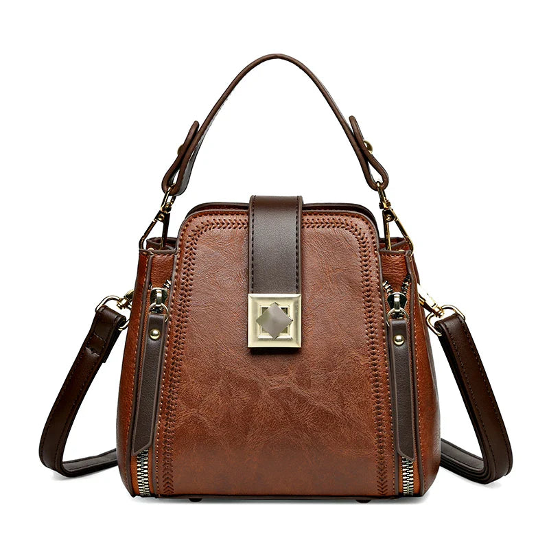 Mischa™ | Handtasche mit klassischer Eleganz und goldenen Akzenten