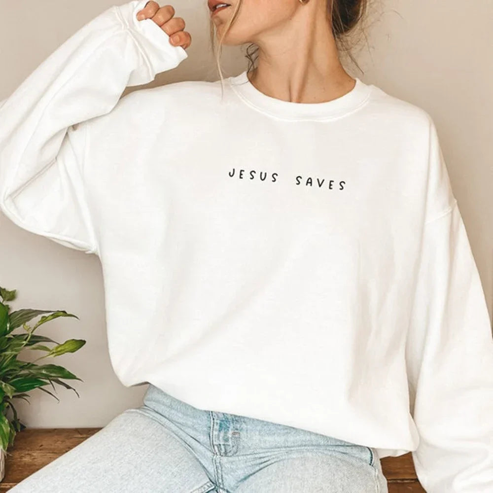 Salvador | Jesus Saves Sweatshirt Christliche Pullover