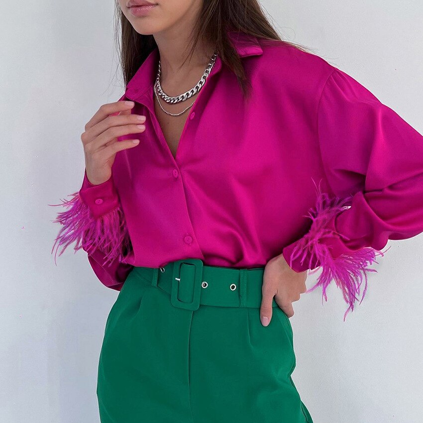 Damen-Bluse mit figurbetonter Passform für Alltag & Büro – Sophie