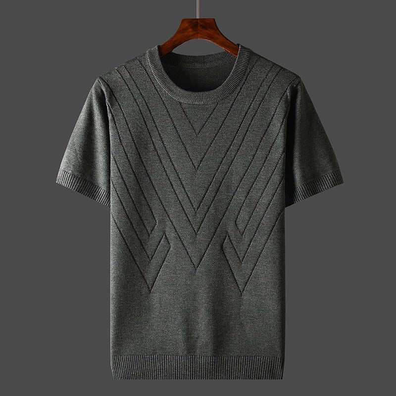 Jeffrey - Apricotfarbenes Kaschmir-T-Shirt