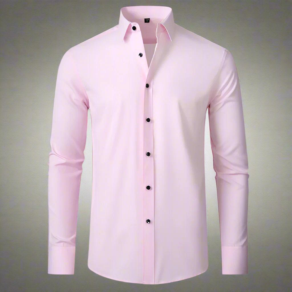 Herren Businesshemd Slim Fit Bügelfrei Baumwolle – Rendano