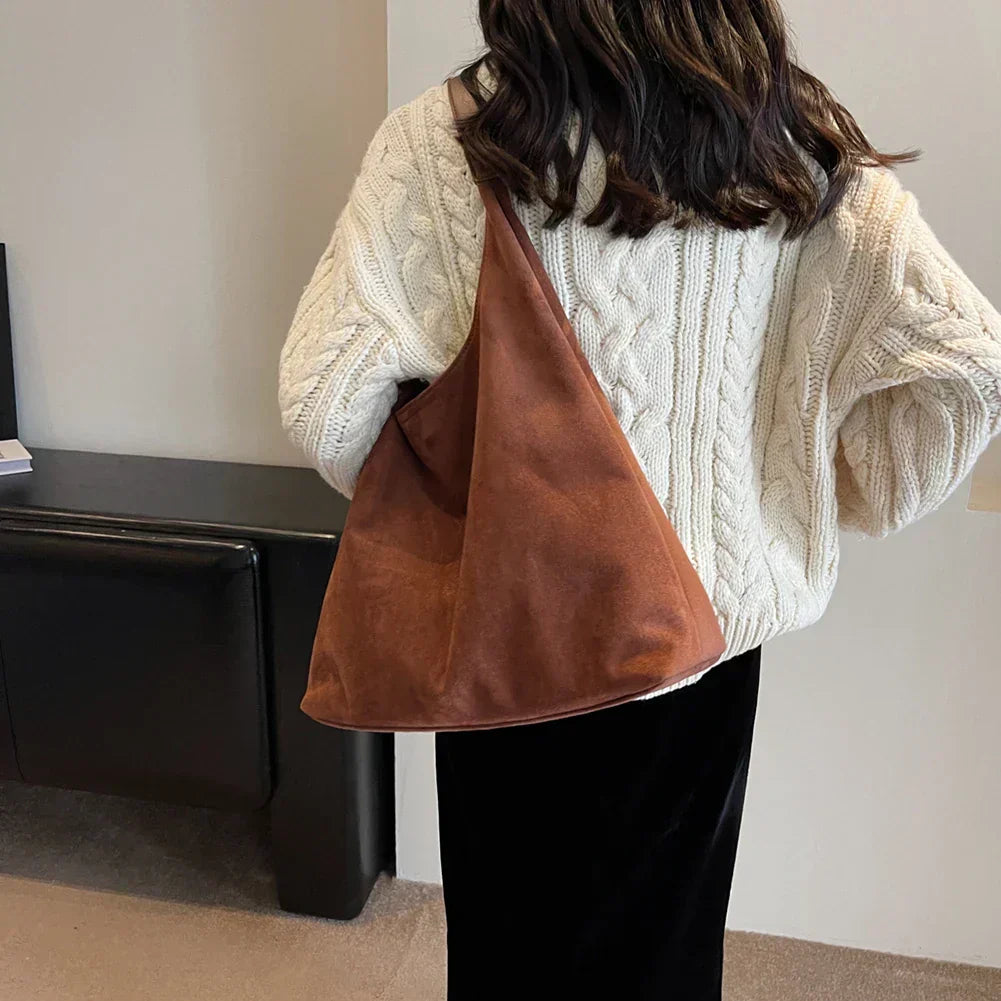 Luxuriöse Samt-Tote-Tasche Für Frauen