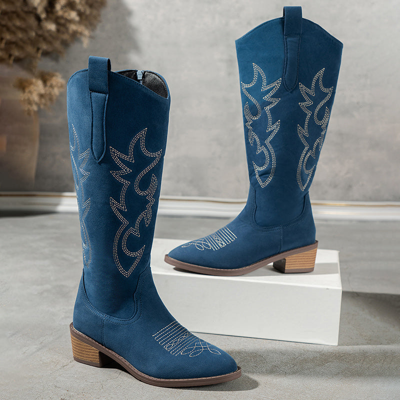 Ivy™ - Bestickte Western-Cowboystiefel