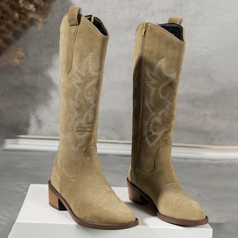Ivy™ - Bestickte Western-Cowboystiefel