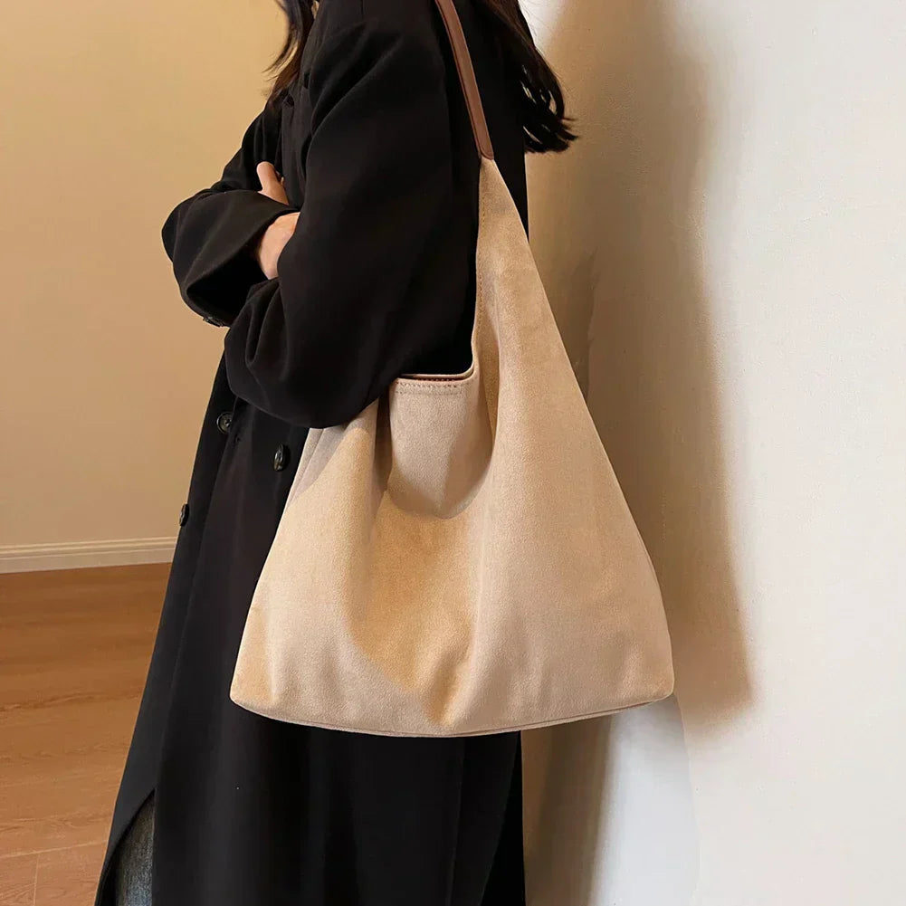Luxuriöse Samt-Tote-Tasche Für Frauen