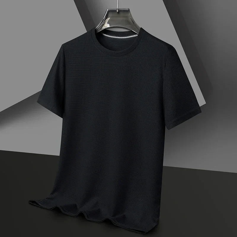 Thad - Premium Baumwollwaffel T-Shirt Braun