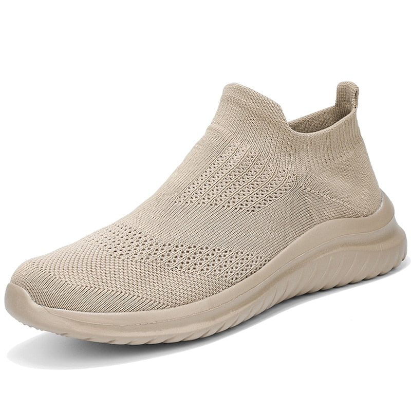 Liam - Beige Sneakers mit Gummisohle