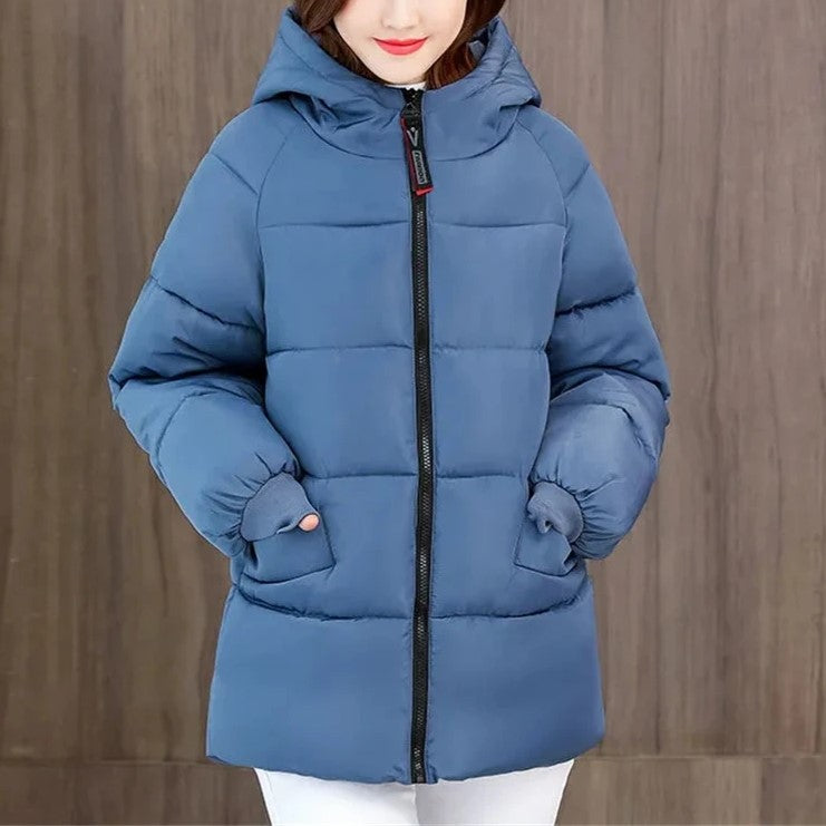 Wattierter Baumwollparka mit Kapuze für Winter – Emily