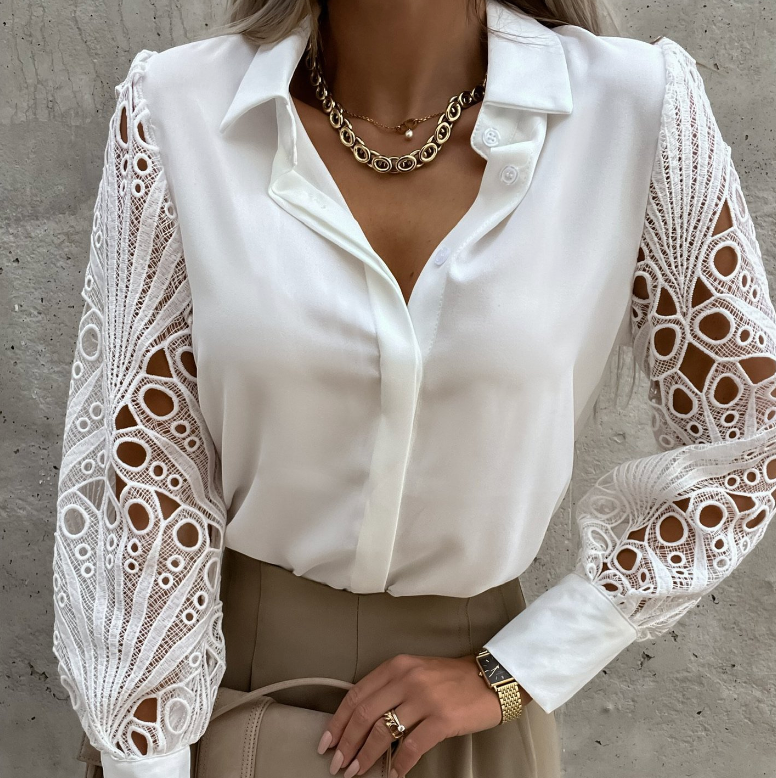 Lässige schicke Bluse mit Stil Für Frauen