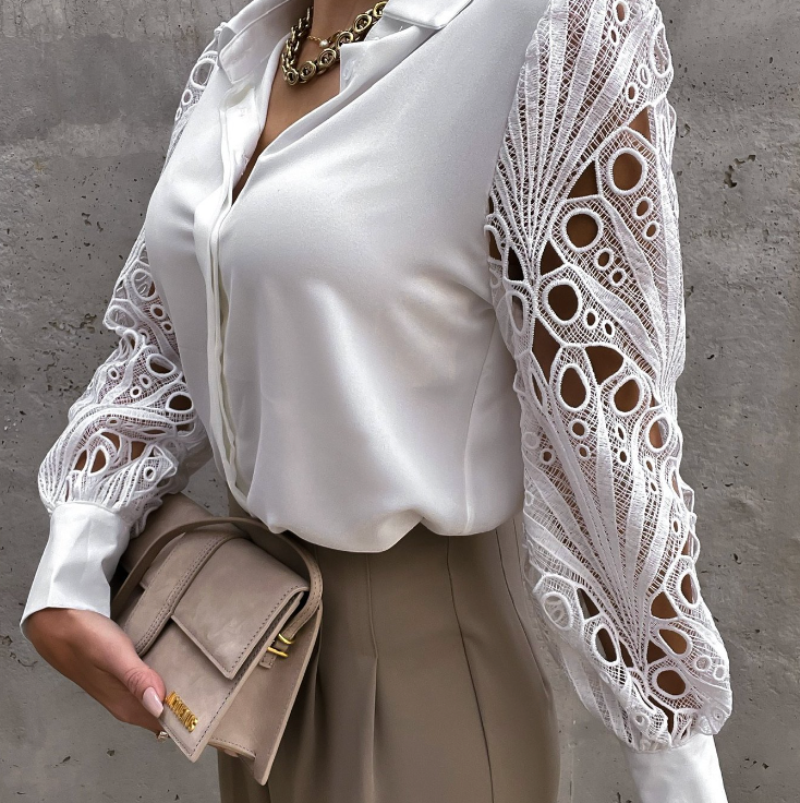 Lässige schicke Bluse mit Stil Für Frauen