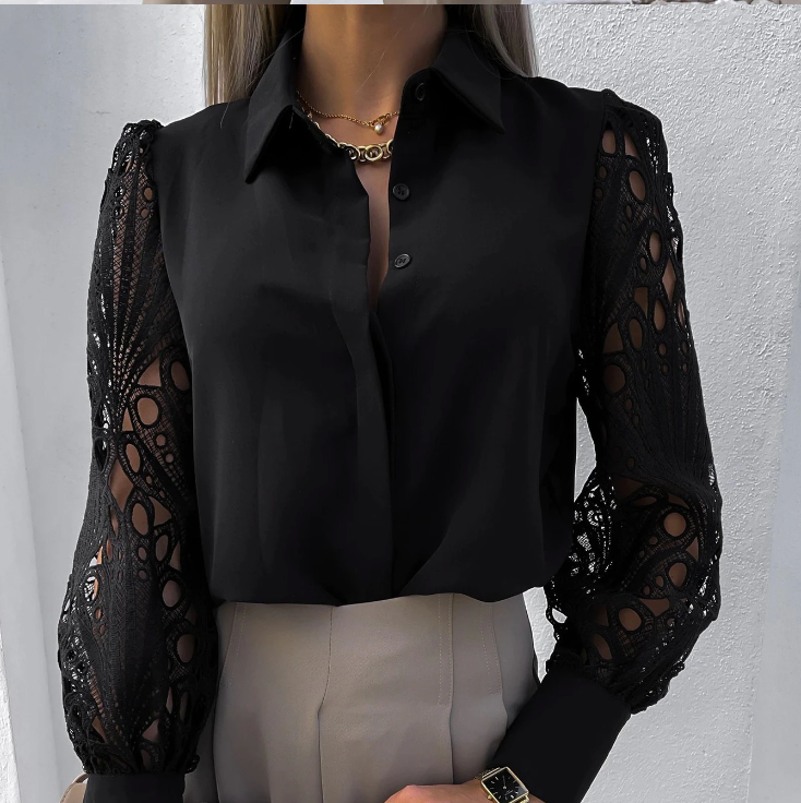 Lässige schicke Bluse mit Stil Für Frauen