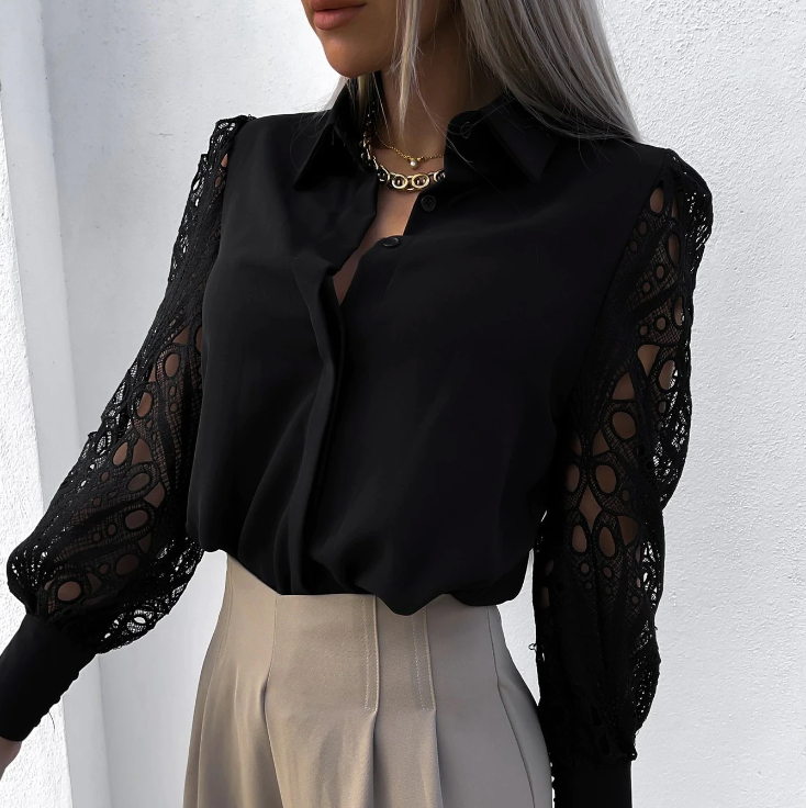 Lässige schicke Bluse mit Stil Für Frauen