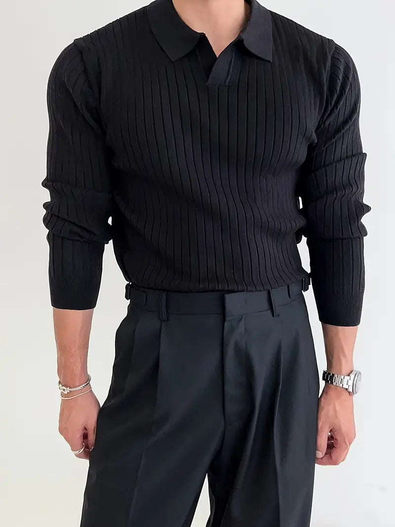 Elegantes Strickpolo für jeden Anlass – Heinz