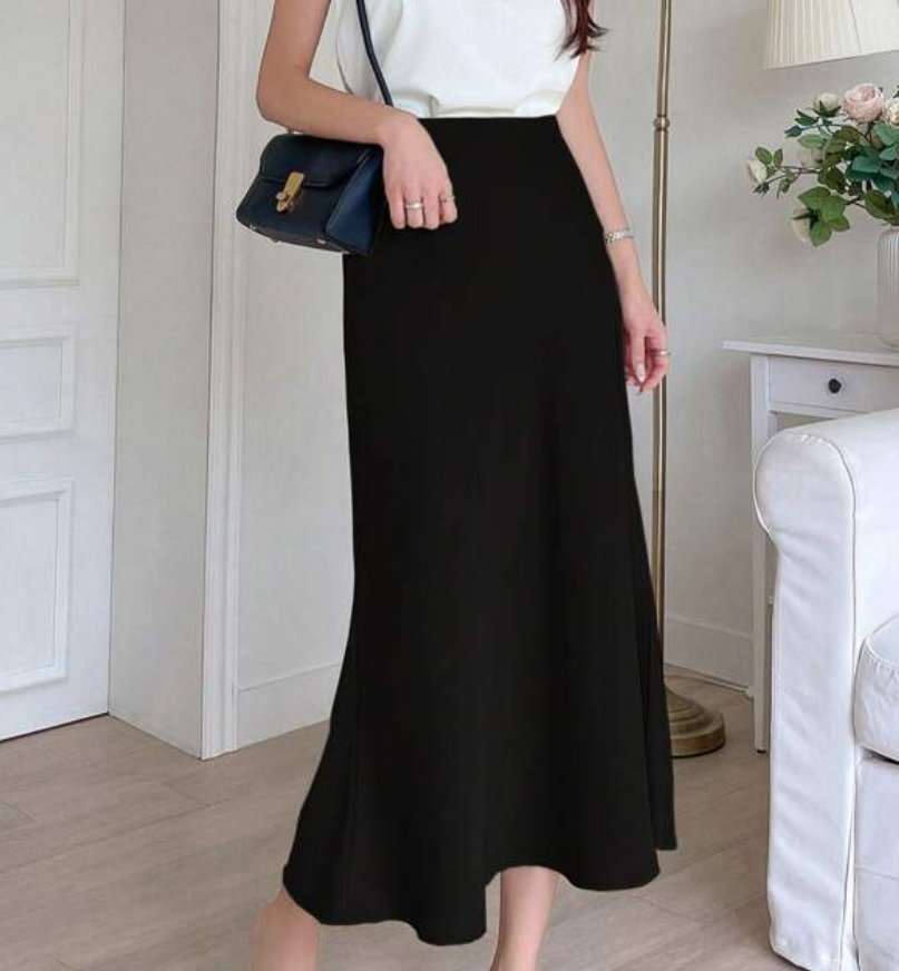 Allanna | Satin-Rock mit hoher Taille