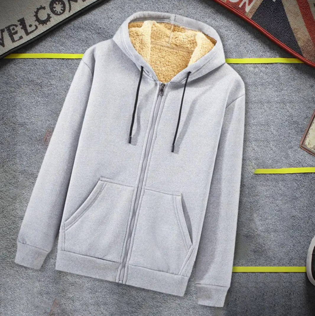 Warme Lamm-Kapuzenjacke für Winter – Elias