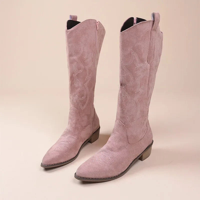 Ivy™ - Bestickte Western-Cowboystiefel