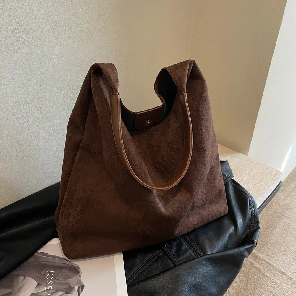 Luxuriöse Samt-Tote-Tasche Für Frauen