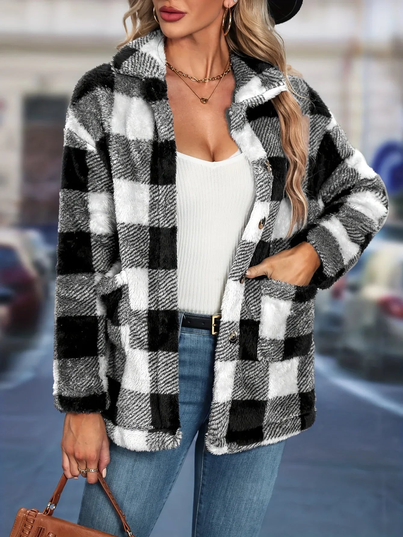 Pimchan | Europäisch-Amerikanische Herbst/Winter Damenjacke
