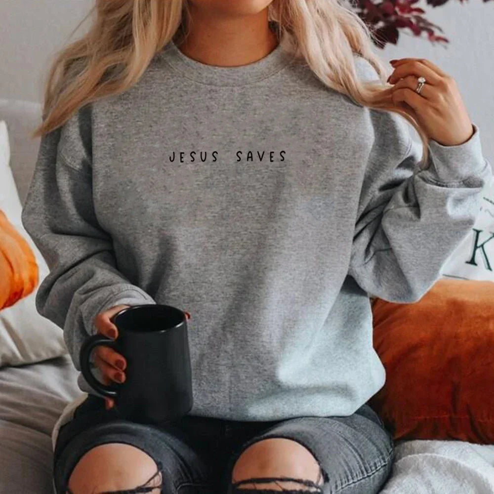 Salvador | Jesus Saves Sweatshirt Christliche Pullover