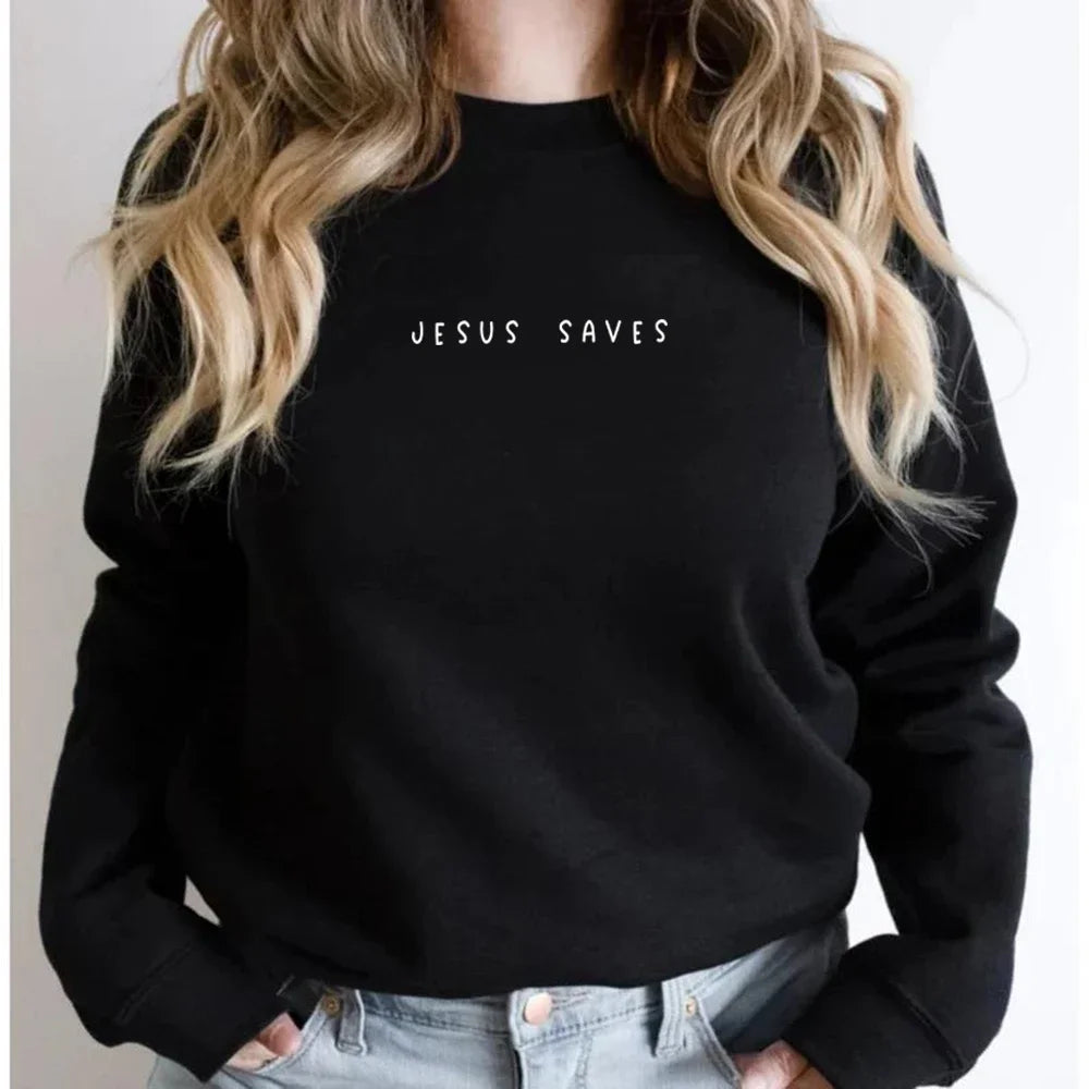 Salvador | Jesus Saves Sweatshirt Christliche Pullover