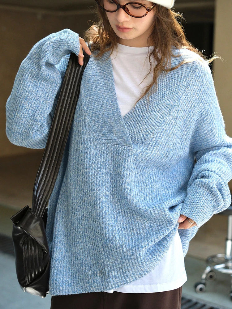Via | Stilvoller Wollpullover mit V-Ausschnitt für Damen