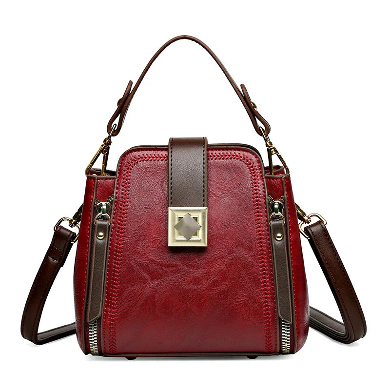 Mischa™ | Handtasche mit klassischer Eleganz und goldenen Akzenten