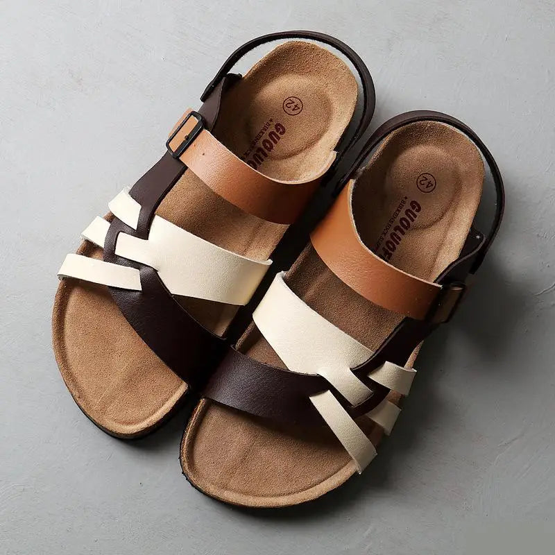 Alfy™ Bequeme Ledersandalen