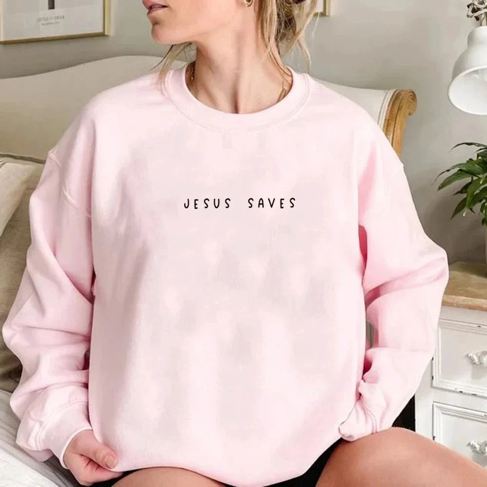 Salvador | Jesus Saves Sweatshirt Christliche Pullover