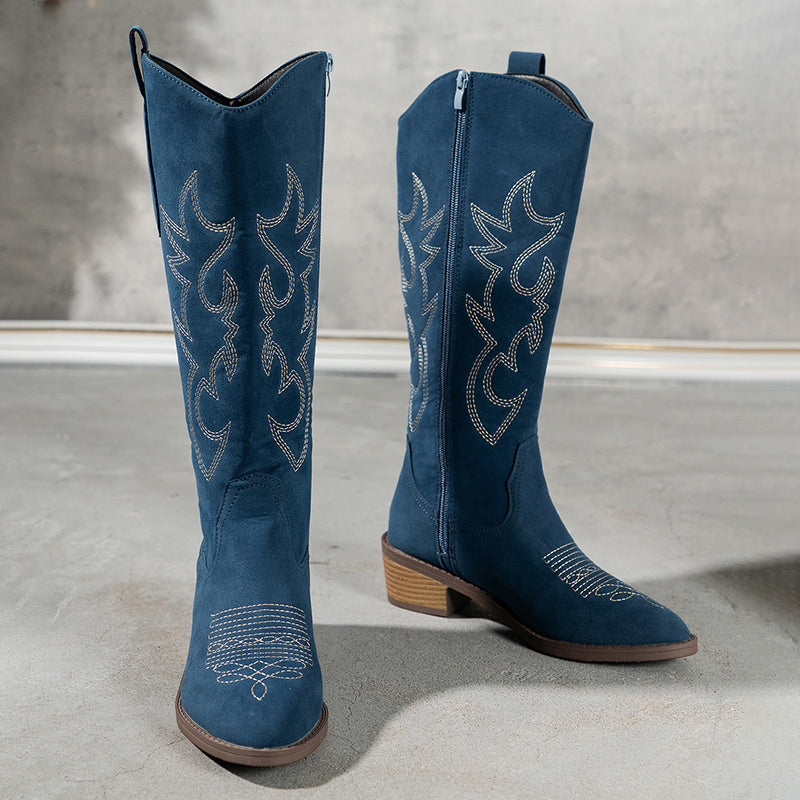Ivy™ - Bestickte Western-Cowboystiefel