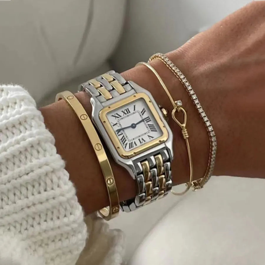 UHR ELEGANT PRESTIGE SILBER/GOLD