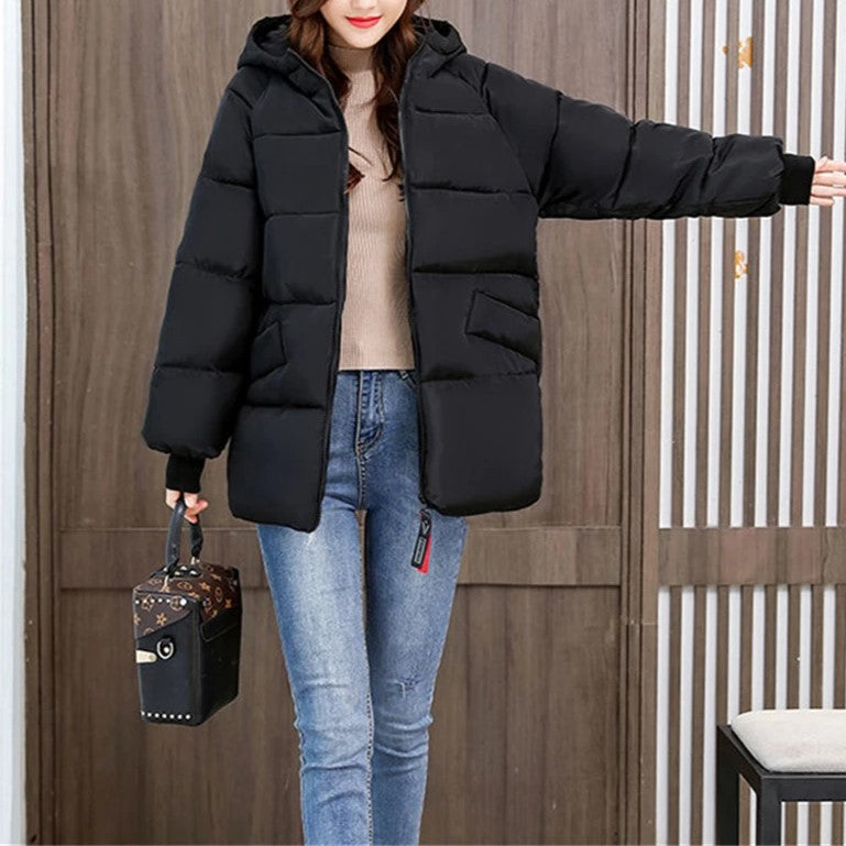 Wattierter Baumwollparka mit Kapuze für Winter – Emily