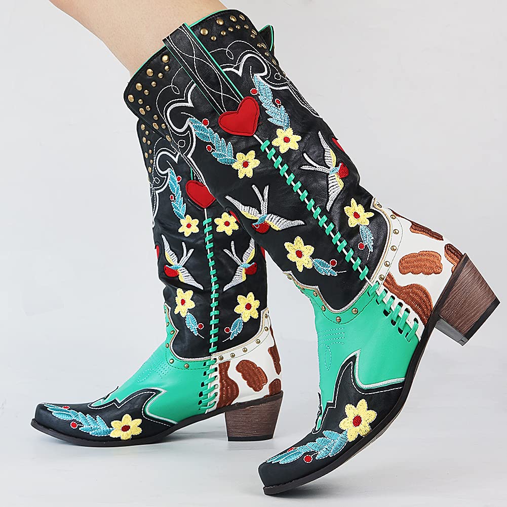Ibiza | Einzigartige leder cowboystiefel für frauen