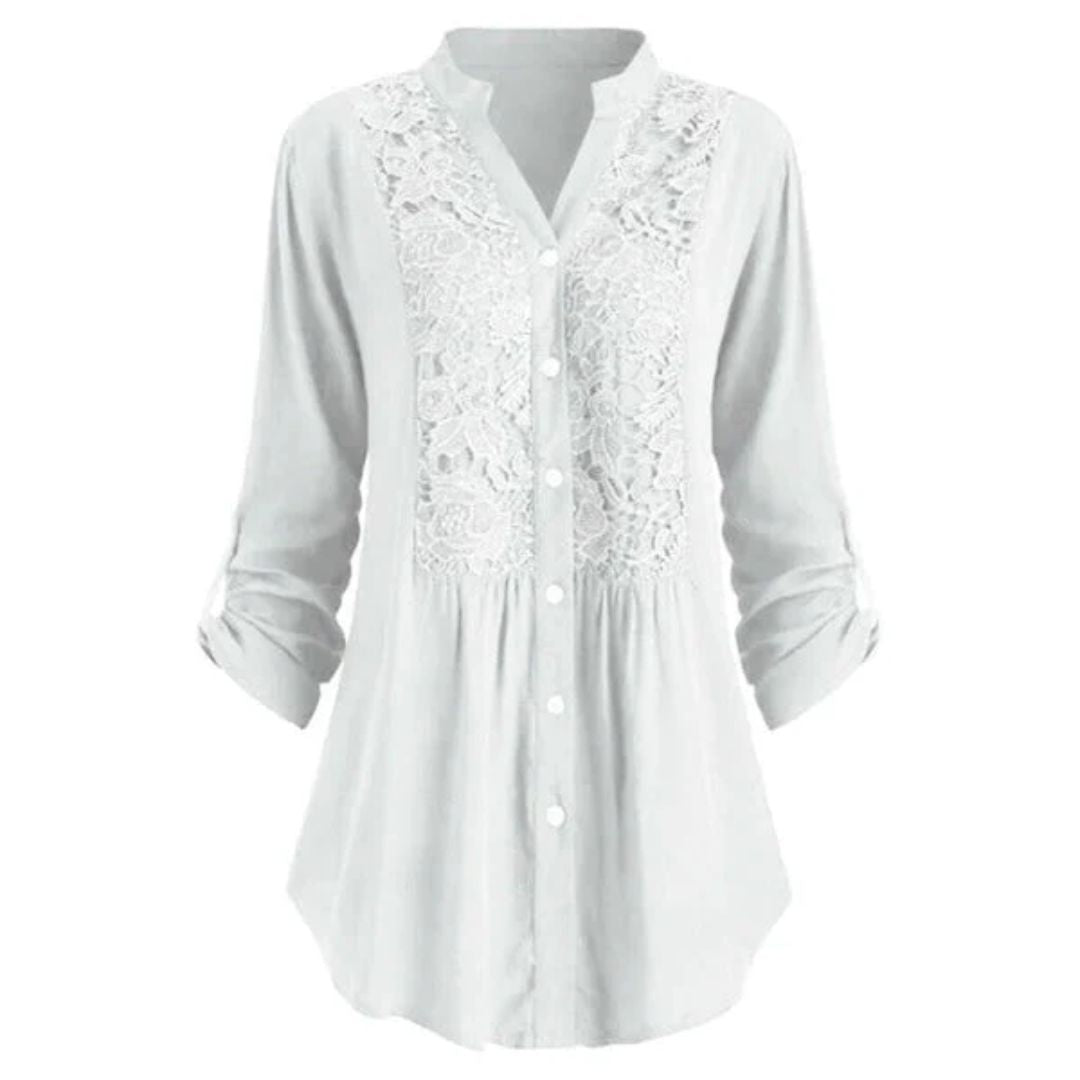 Elegante Bluse mit Puffärmeln für Damen – Sophie