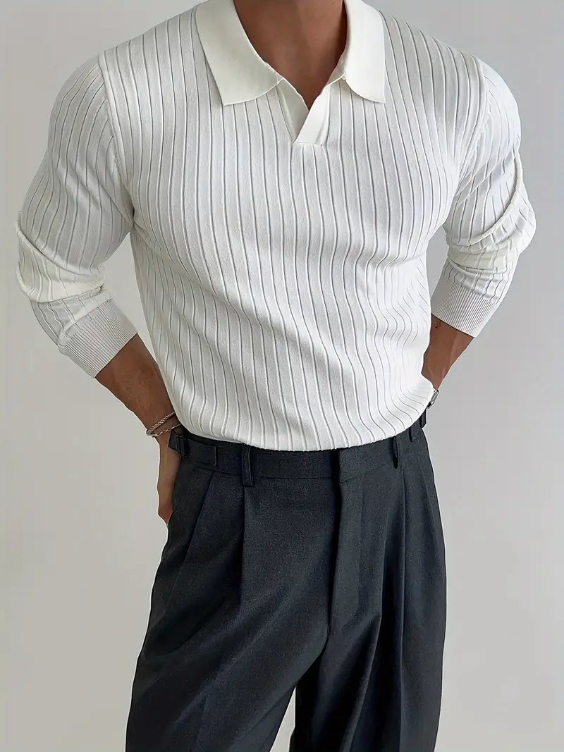 Elegantes Strickpolo für jeden Anlass – Heinz