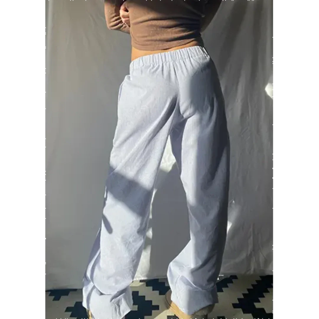 Xoeyan | Damen Atmungsaktive Komfort Hose | Breites Bein