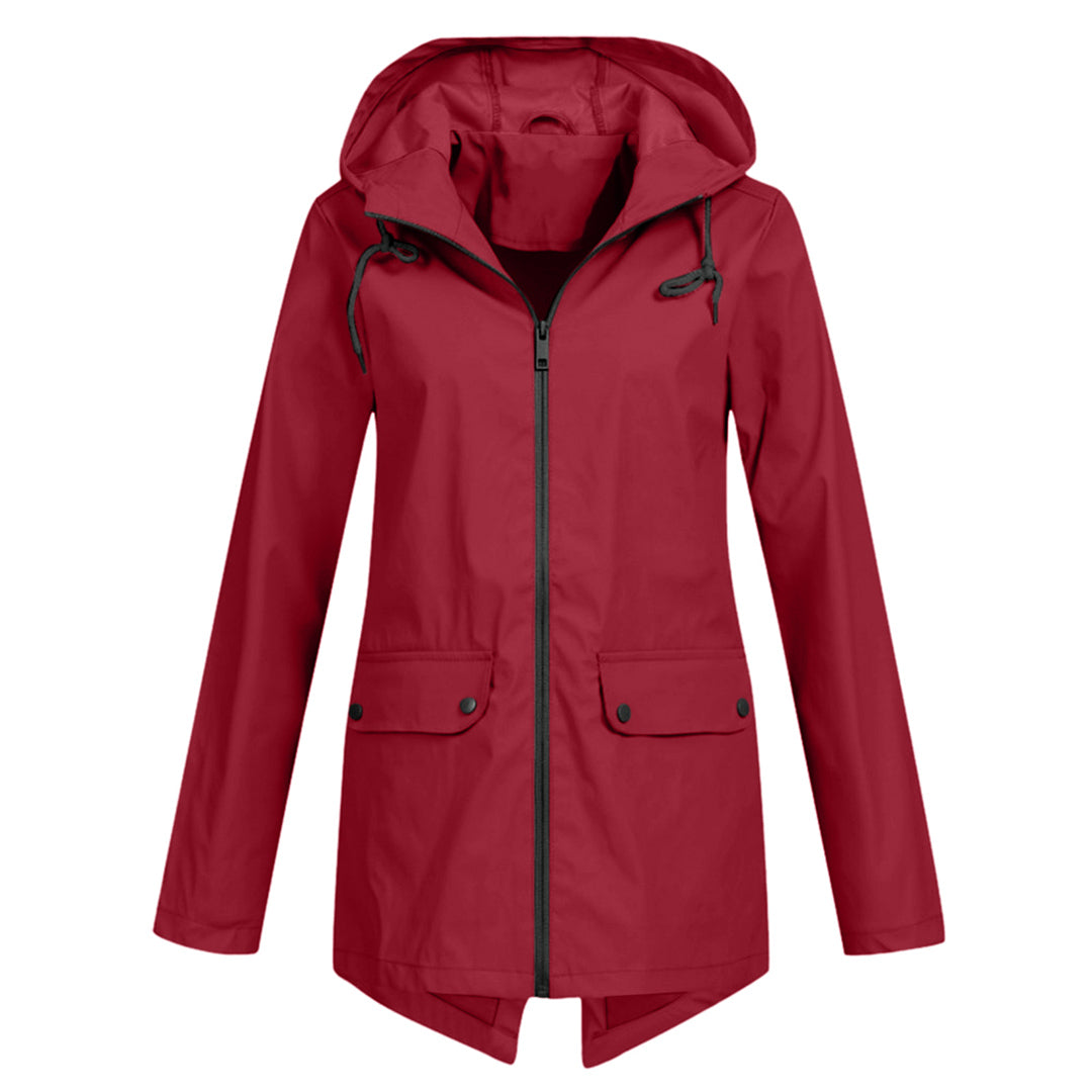 Yesenia | Damen Elegante Regen Mantel | Wasserdicht