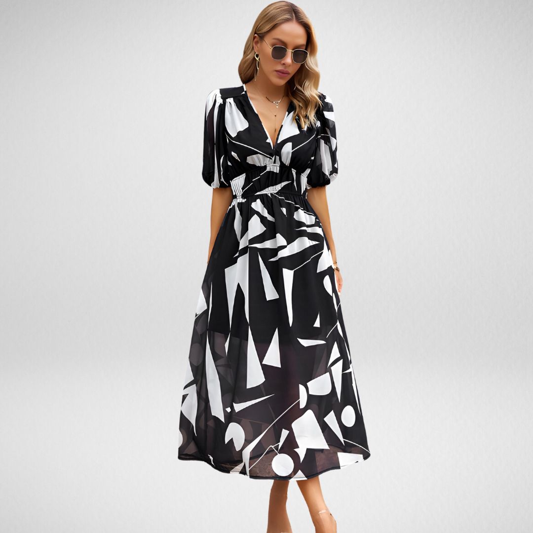 Stella™ - Charmantes Kleid mit V-Ausschnitt