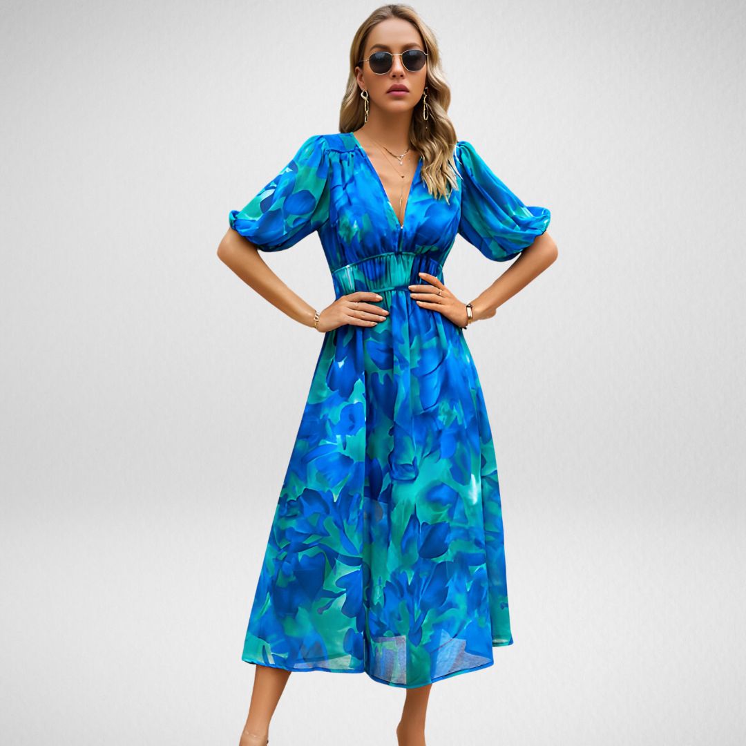 Stella™ - Charmantes Kleid mit V-Ausschnitt
