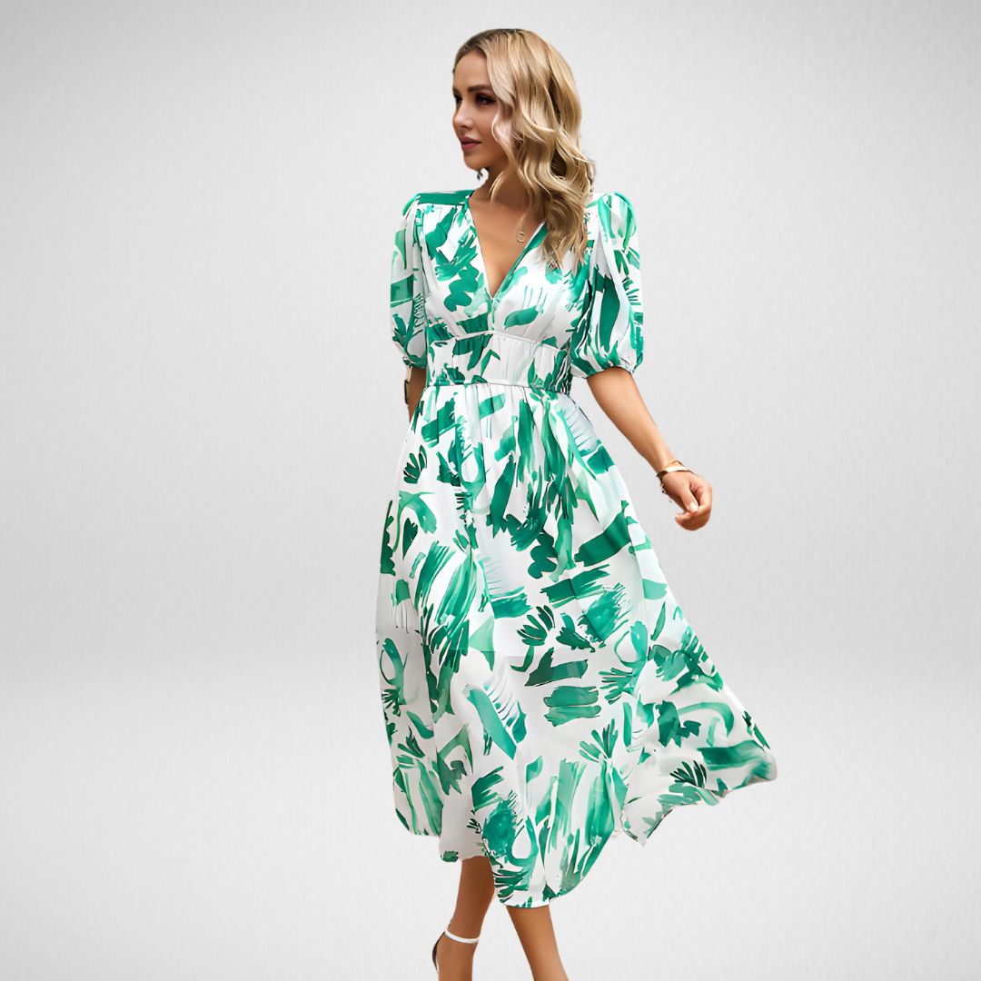 Stella™ - Charmantes Kleid mit V-Ausschnitt