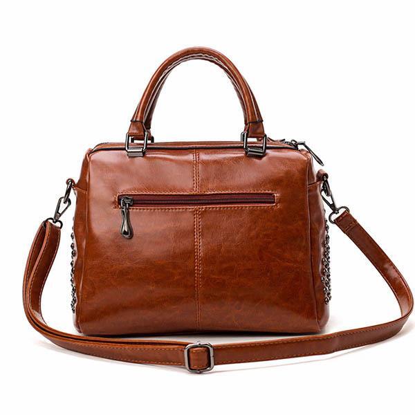 Chloe™ - Luxuriöse Ledertasche mit Nieten