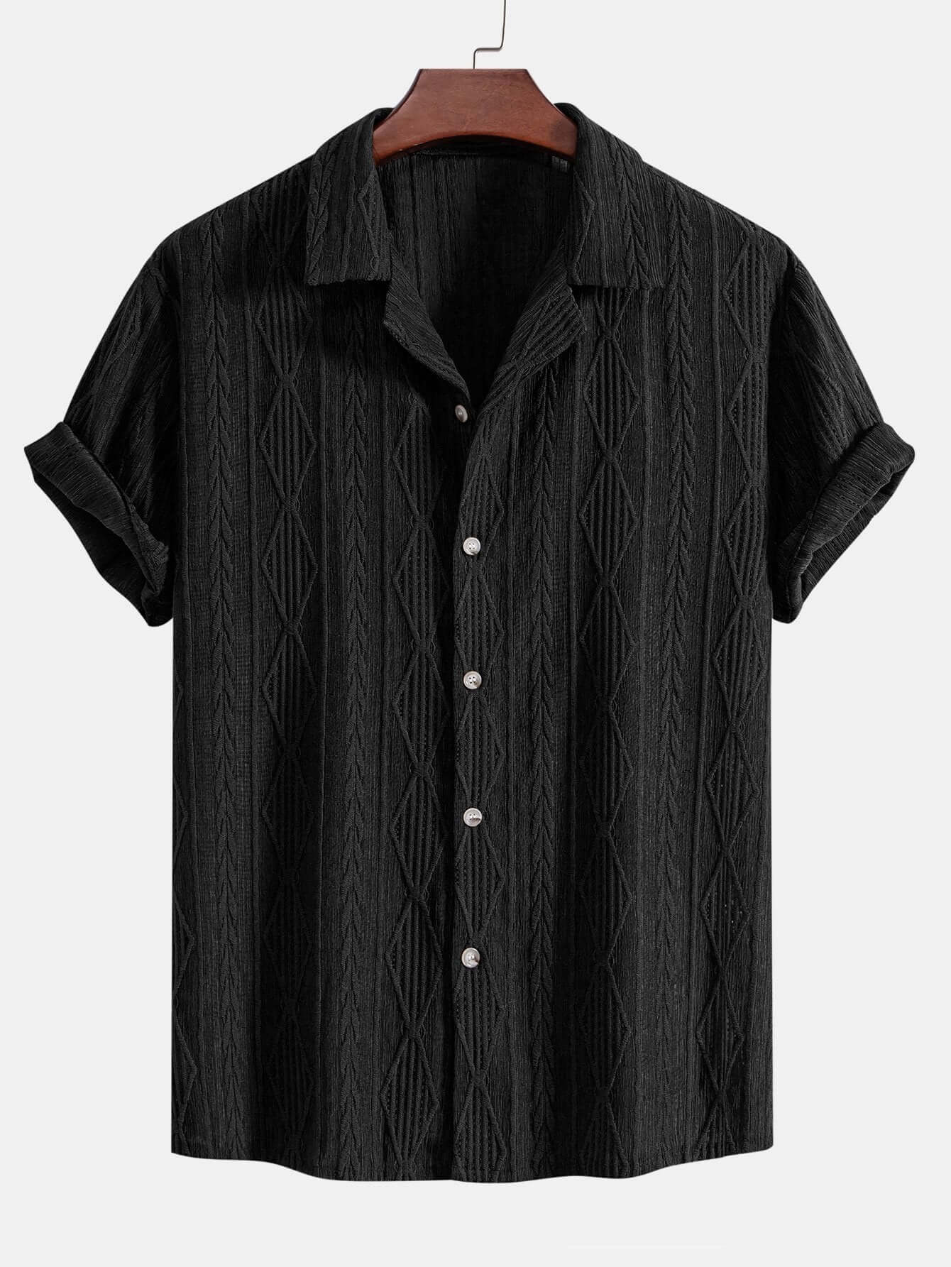 Elegante Jacquard-Hemd für Herren