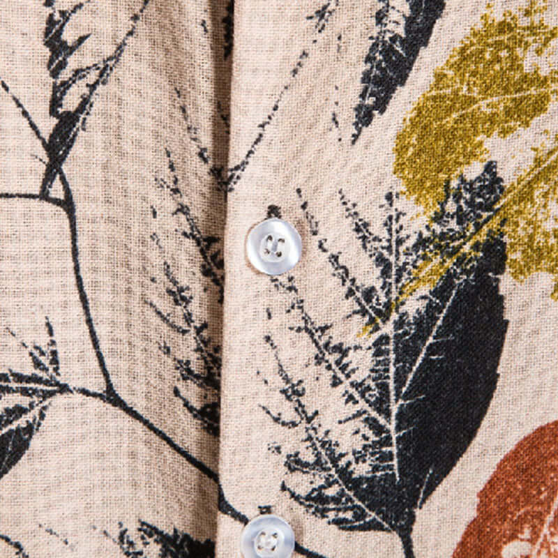 Stylisches Herren Kurzarmhemd mit Vintage-Druck