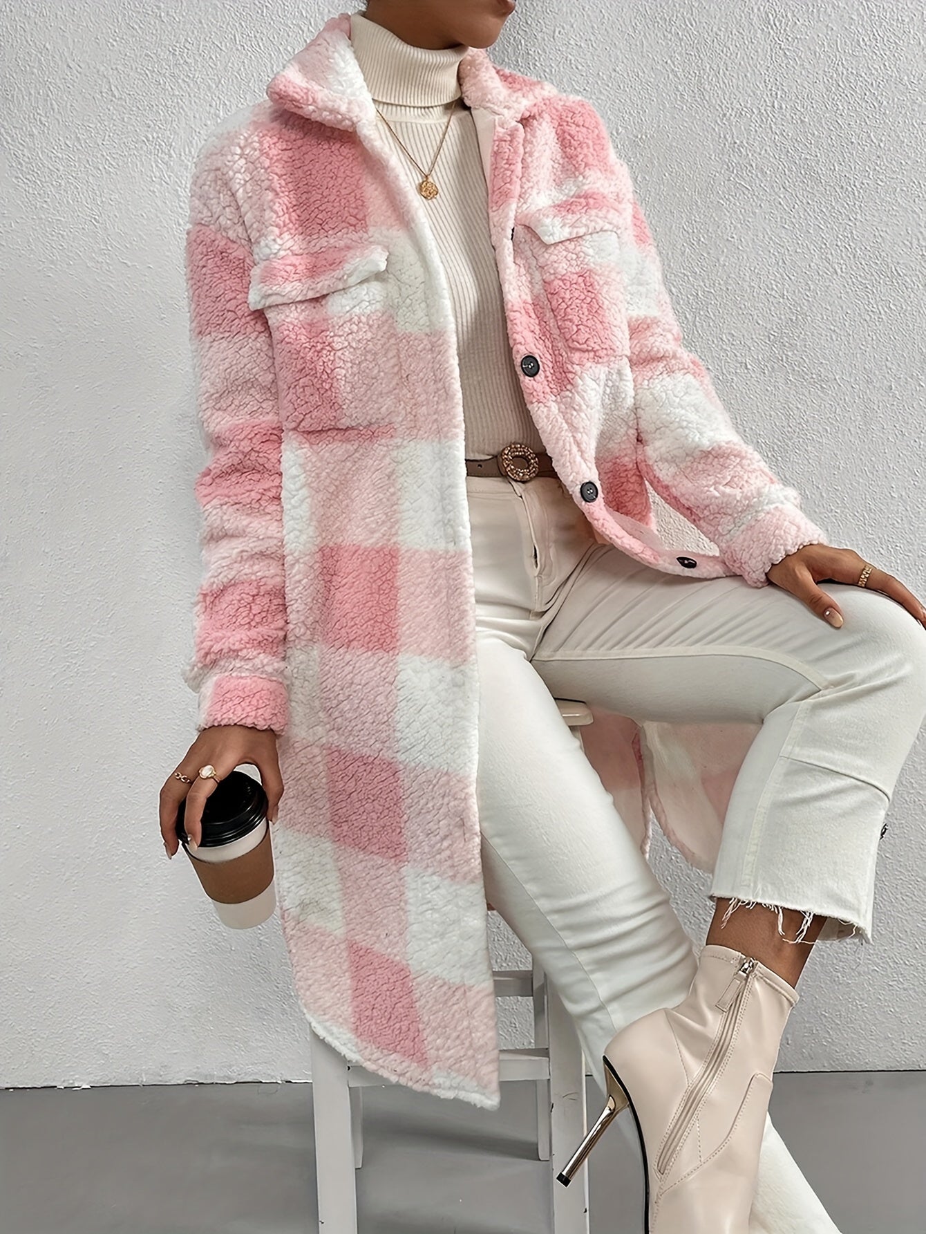 Lacey | Stilvoller Karierter Mantel für Damen