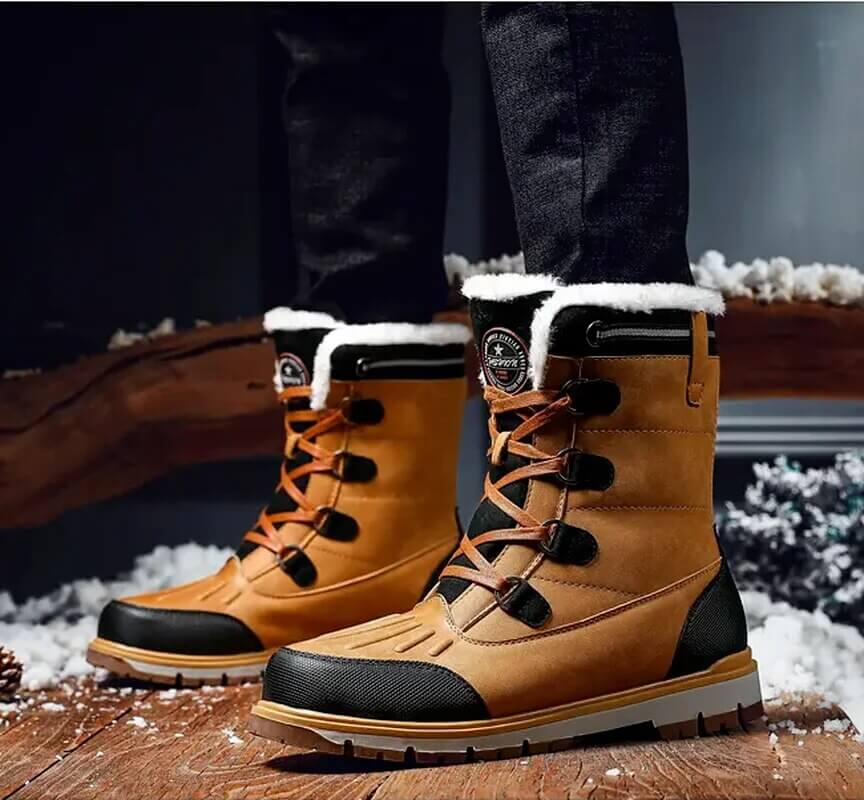 Herren Winterstiefel - Wasserdicht & Warm Gefüttert