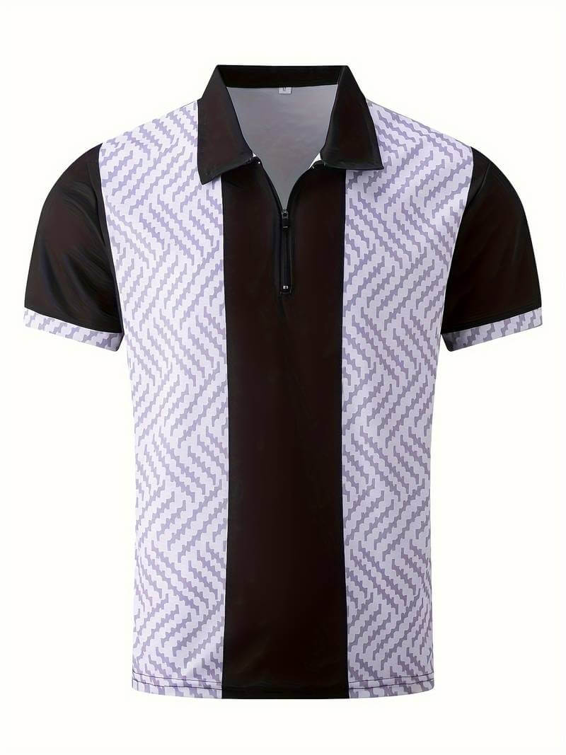 Farbblock-Golfshirt Herren - Atmungsaktiv & Elegant