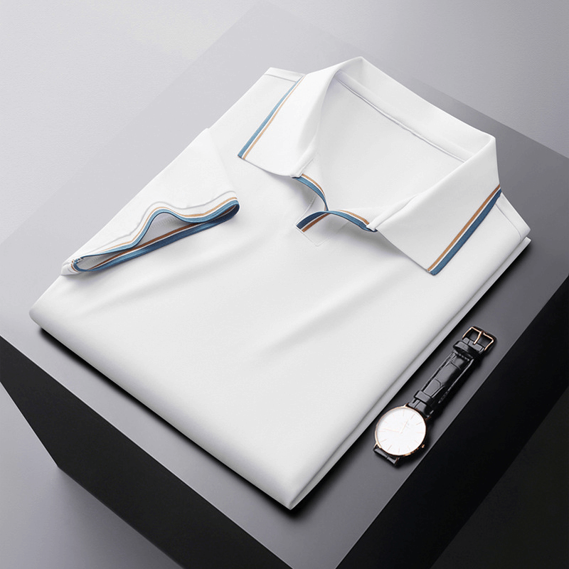 Elegantes Seiden-Poloshirt für Herren