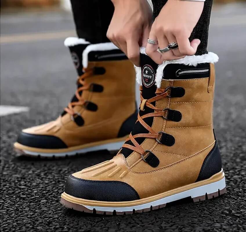 Herren Winterstiefel - Wasserdicht & Warm Gefüttert