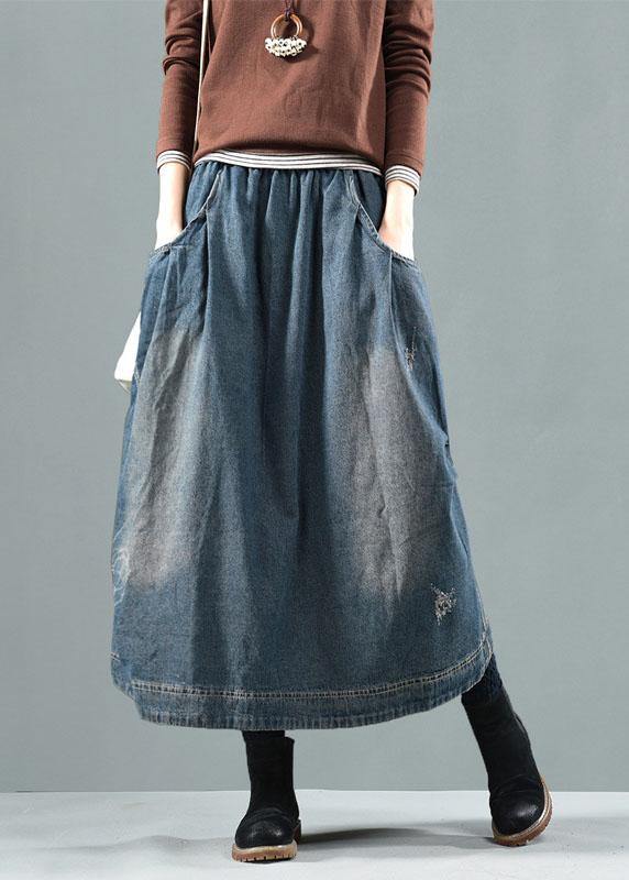 Avalonia | Retro-Patchwork-Denim-Taschen-Rock