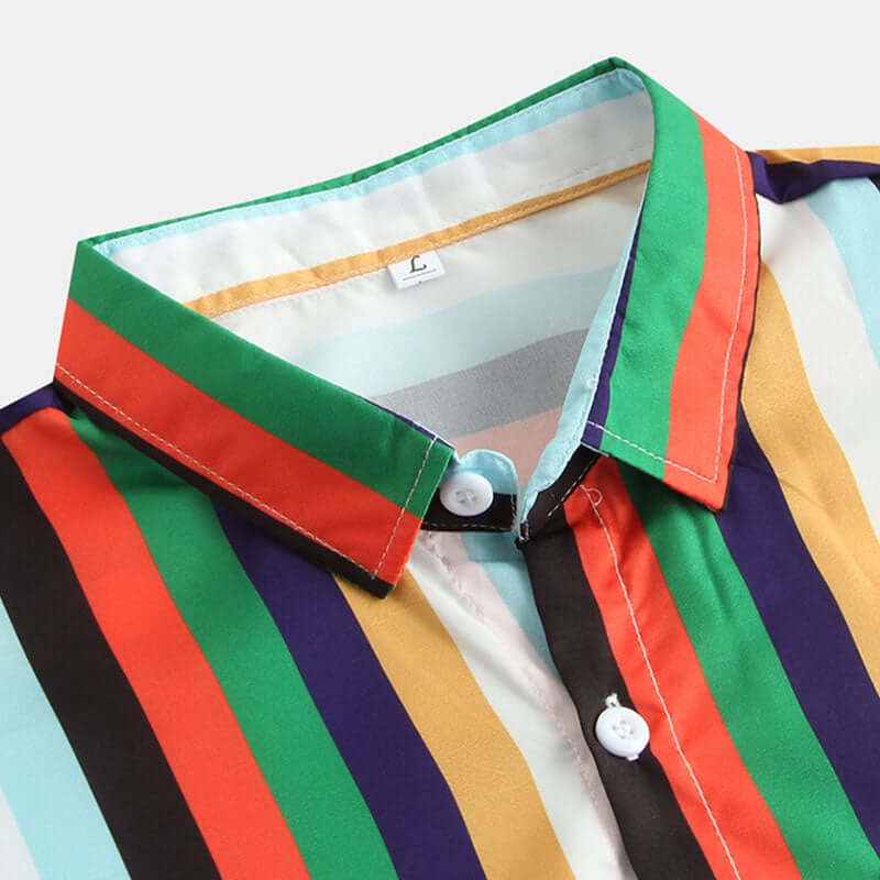 Gestreiftes Vintage Herrenhemd