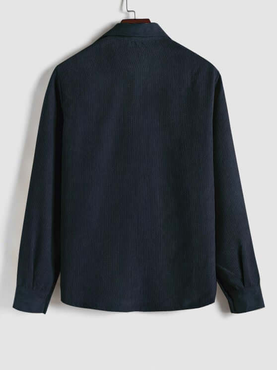 Herren Cordhemd - Casual Langarmhemd - Weich und Stilvoll